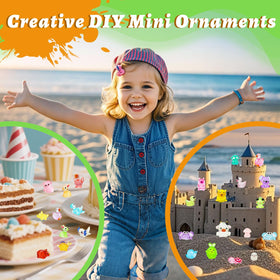 Meediock chick resin statue brightens spring displays and dollhouse shelves.