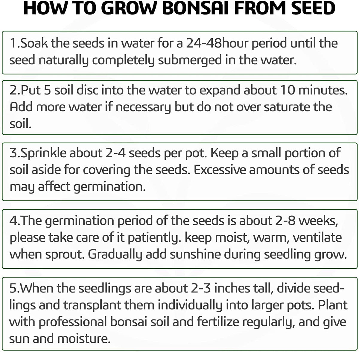 Meekear bonsai plant markers help label varieties during germination
