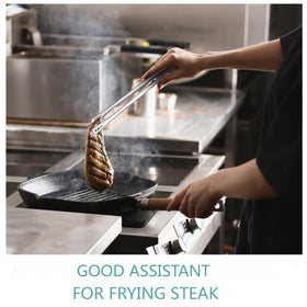Meekoo easy-clean mirror finish tongs simplify kitchen cleanup