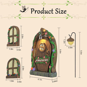 MEETYAMOR arched fairy window 1 framed with color and vines for a fairy habitat