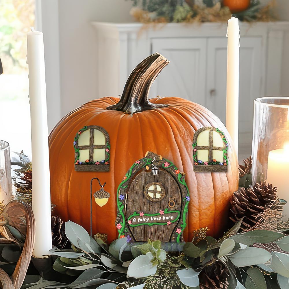 MEETYAMOR outdoor fairy house kit creates dreamy yard art for porches and trees