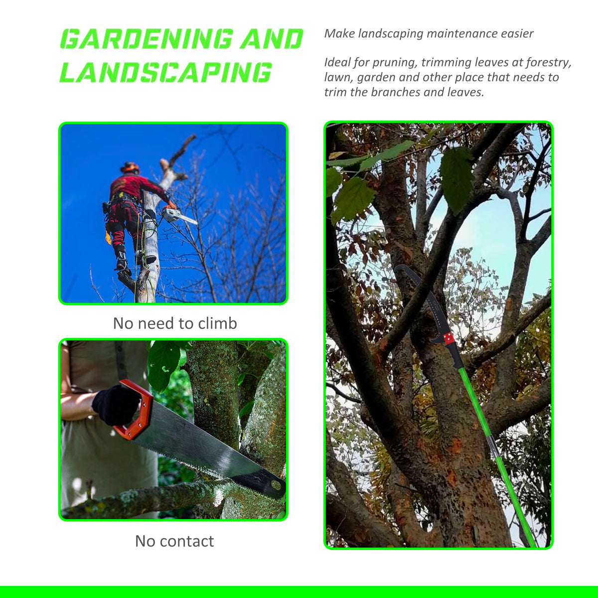MEFBANT heavy-duty-saw-blade handles thick branches with stability.