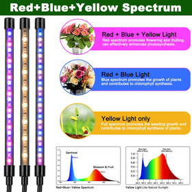 Mefflypee grow light tripod stand adjusted to preferred height.