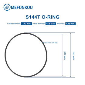 MEFONKOU S144T o-ring compatibility shows fits Hayward Pro Series and Northstar pumps.