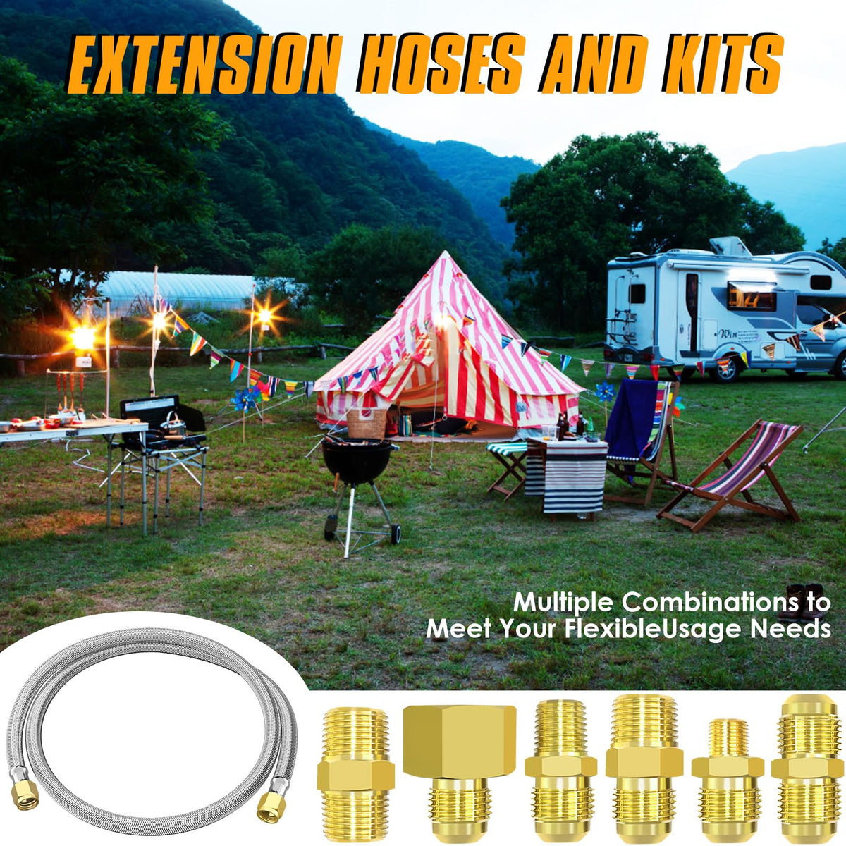 MEFUN outdoor use for grills and fire pits while camping.