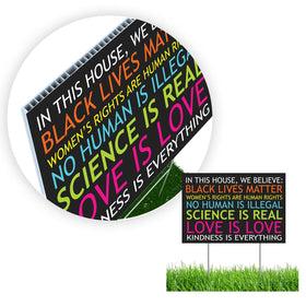 MEGA FORMAT colorful, multi-message design suits events and community displays.