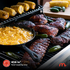 Megamaster stainless steel control panel stays clean and sleek under high heat.