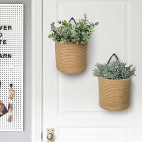 MEGASKET wall-hanging plant basket adds greenery and easy wall access
