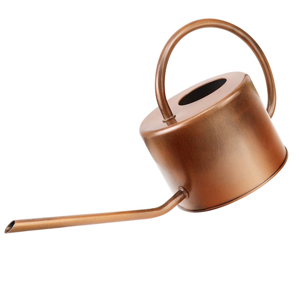 Megawodar decorative copper watering can with 40 oz capacity, ideal for indoor plant care.