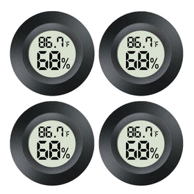 MEGGSI mini digital hygrometer display showing temperature and humidity at a glance.