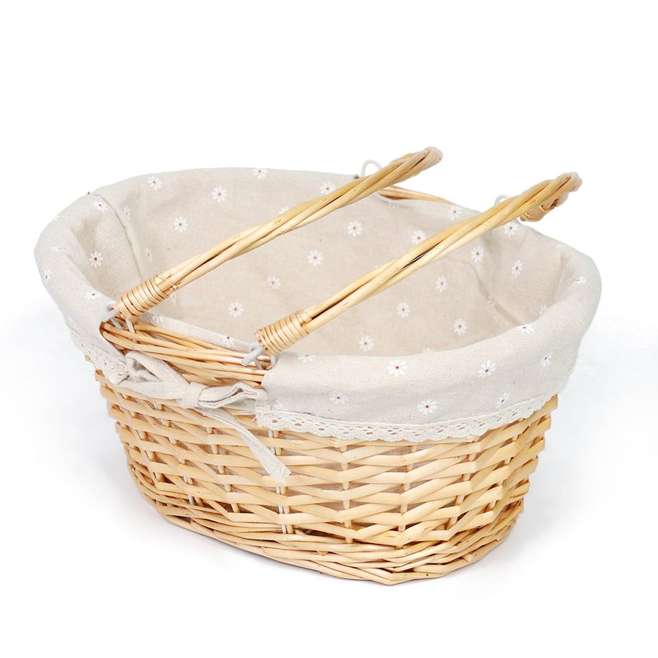 MEIEM wicker basket closeup showing natural weave and durable handcraft for stylish picnics.