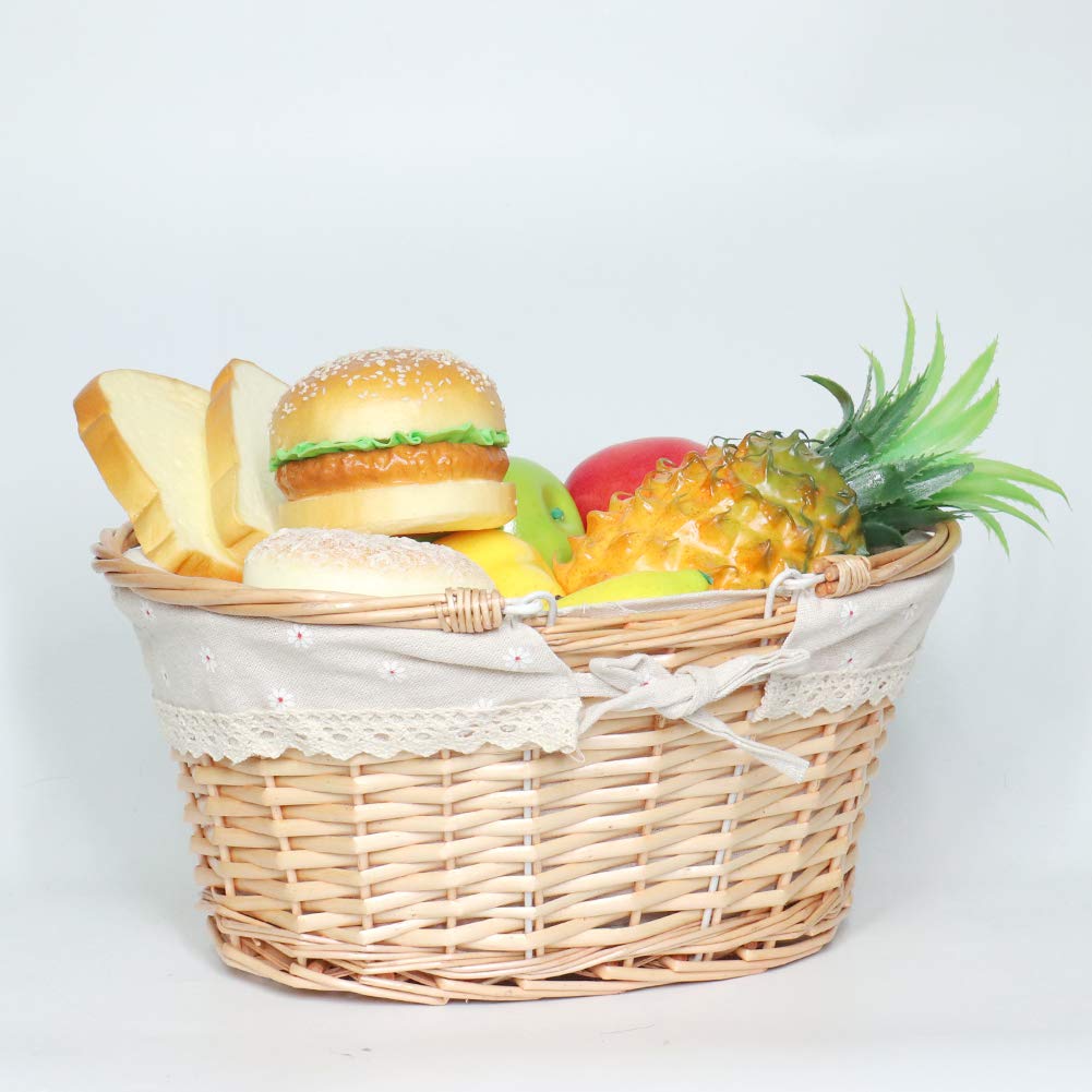MEIEM wicker basket picnic setup ideal for outdoor meals and elegant gatherings.