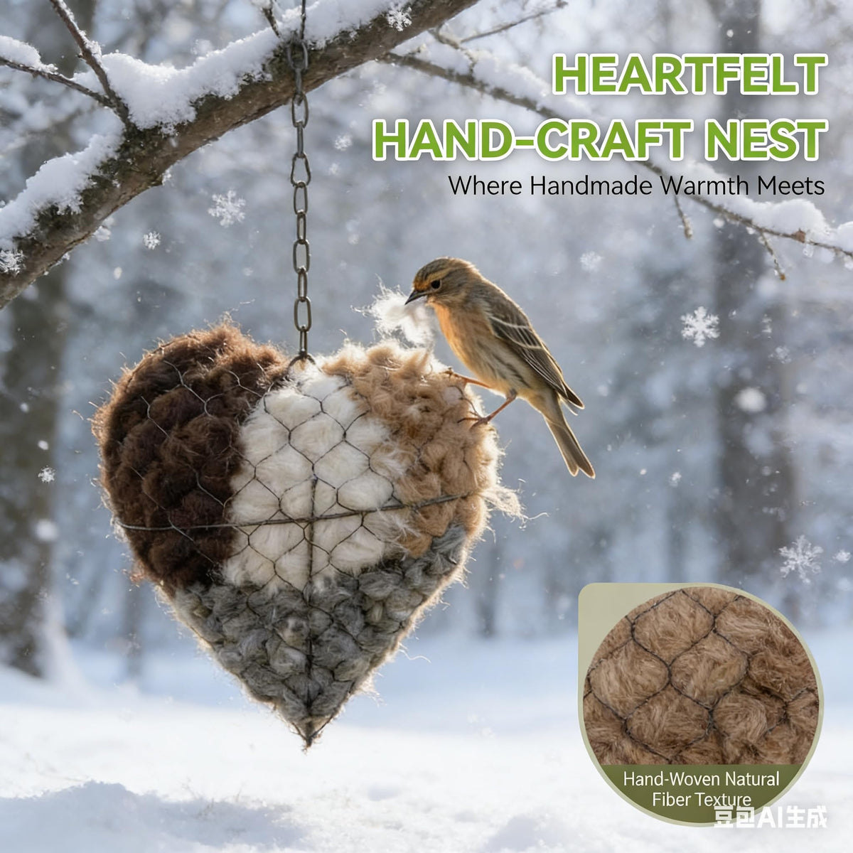 MEIBAS garden art bird house adds an inviting focal point for local birds.