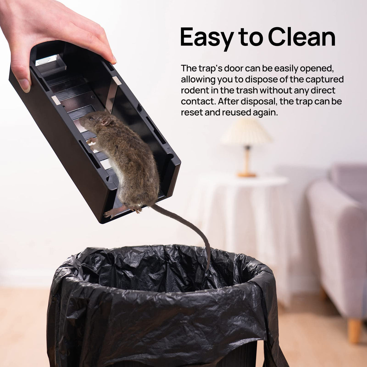 Meilen Electric Rat Trap discreet indoor setup fits kitchens and pantries.