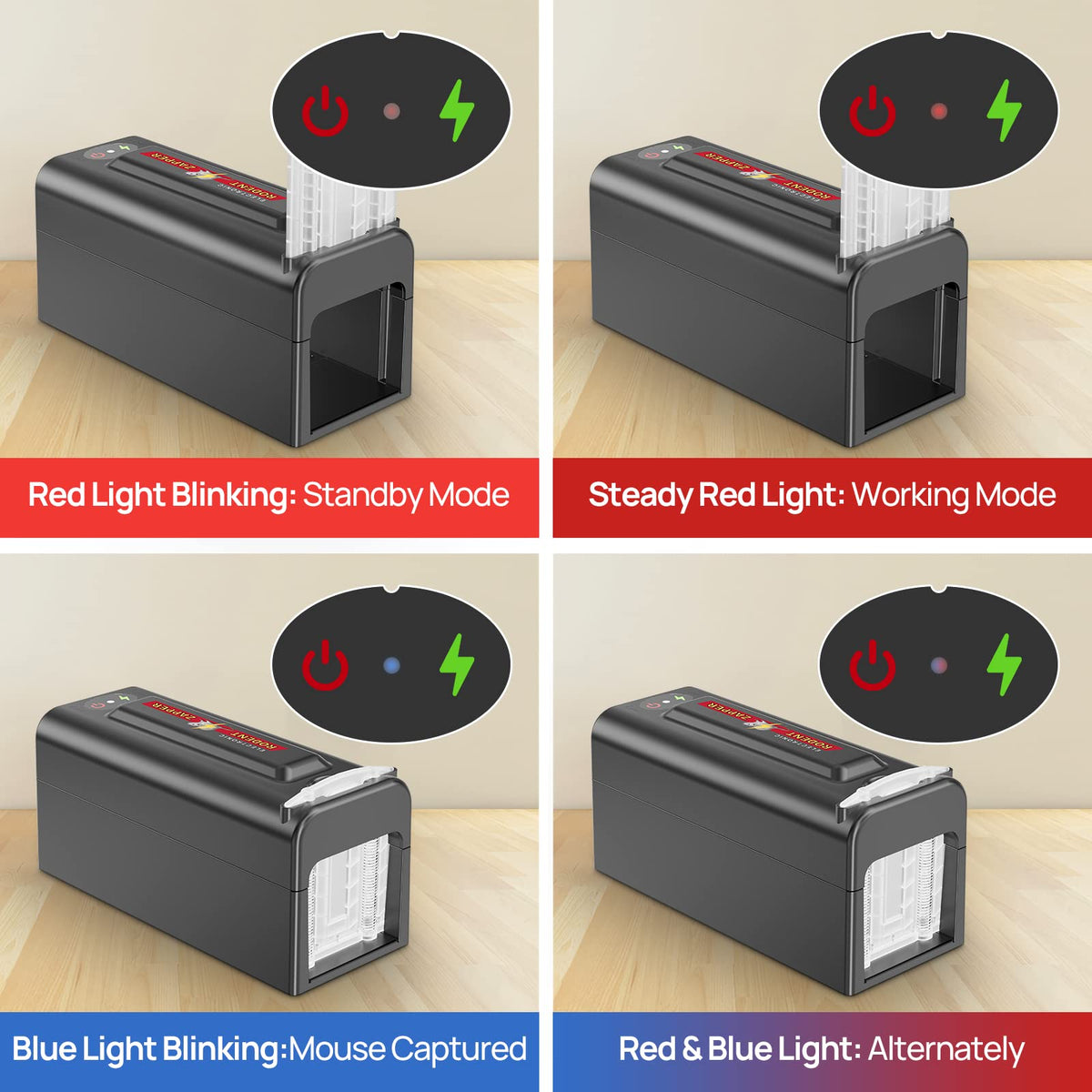 Meilen Electric Rat Trap easy-clean disposal shows safe handling after capture.