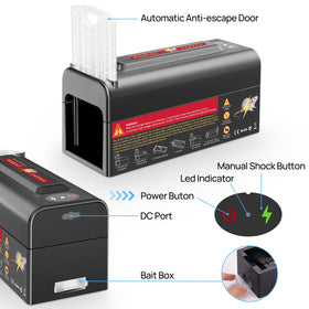 Meilen Electric Rat Trap rechargeable power option offers flexible energy choices.
