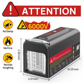 Meilen Electric Rat Trap side view highlights placement in tight spaces.