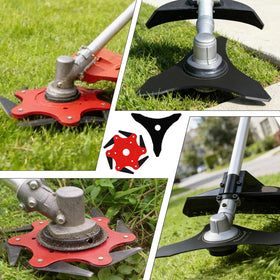 Meillyocean in-use garden scene showing efficient weed and grass cutting
