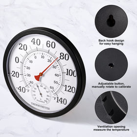 MEINV no-battery thermometer uses mechanical sensing for reliable temperature and humidity.