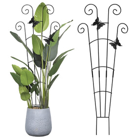 Mejenyy 30-in tall plant trellis in an indoor/outdoor setting supporting climbers.