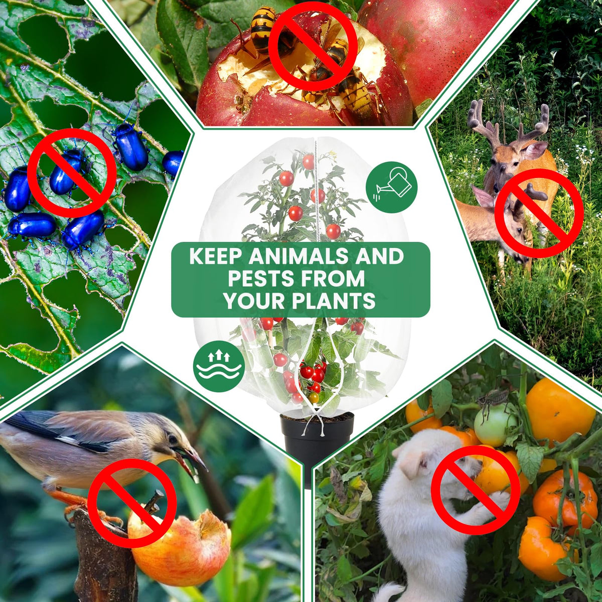 MEJENYY reusable fruit tree netting suitable for multiple seasons of protection