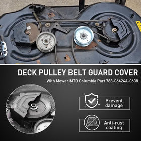 Mejiao two-pack belt guard cover provides durable protection for belts.
