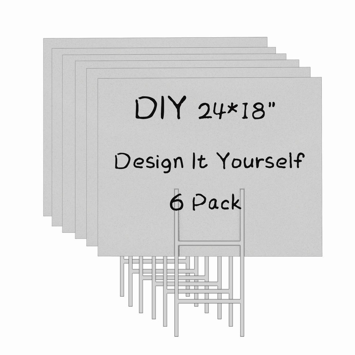 MEJOR CONOCIDO blank yard signs set supports quick outdoor promotion with sturdy hardware.