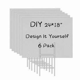 MEJOR CONOCIDO blank yard signs set supports quick outdoor promotion with sturdy hardware.