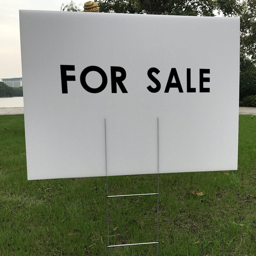 MEJOR CONOCIDO 24x18 signs achieve clear visibility on lawns thanks to waterproof corrugated plastic.