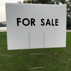 MEJOR CONOCIDO 24x18 signs achieve clear visibility on lawns thanks to waterproof corrugated plastic.