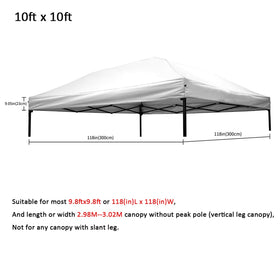 Mejreiik canopy top straight-leg design for reliable fit on standard frames.