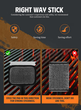 MEKER reusable 4-pack grill pad for durable refills.
