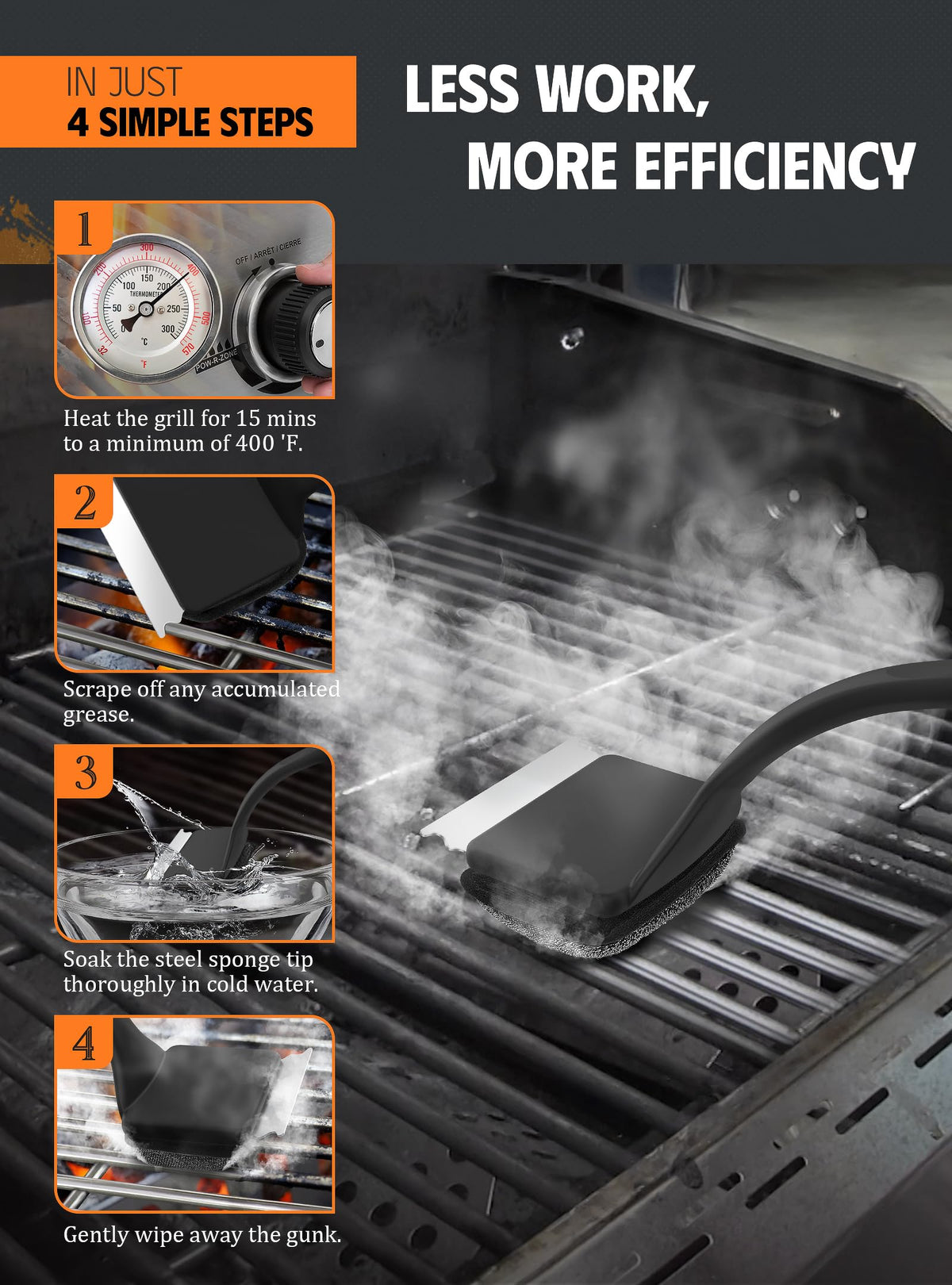 MEKER patent-pending steel sponge design enhances safety.