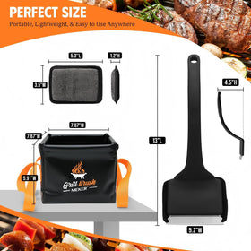 MEKER sturdy PVC and polyester build for lasting grill cleaning gear.