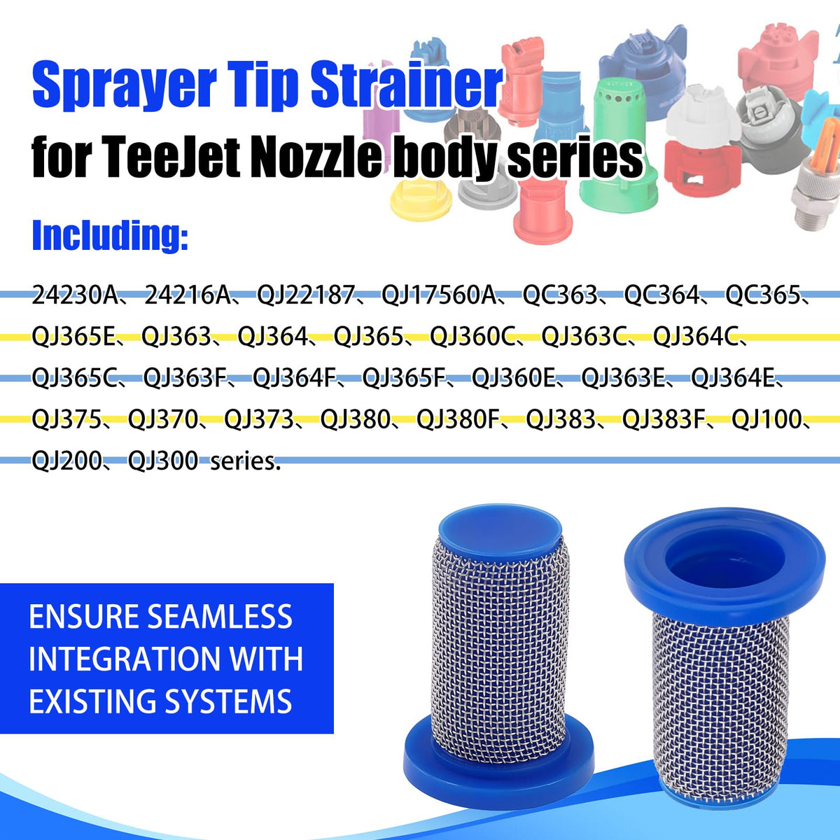 Easy installation: align, press edge, and secure the strainer for reliable performance.