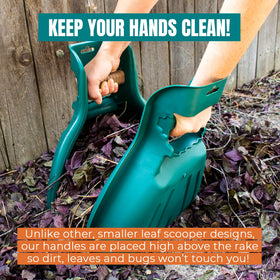 MEKKAPRO leaf scoops v2 easy-clean, lightweight for yard tasks
