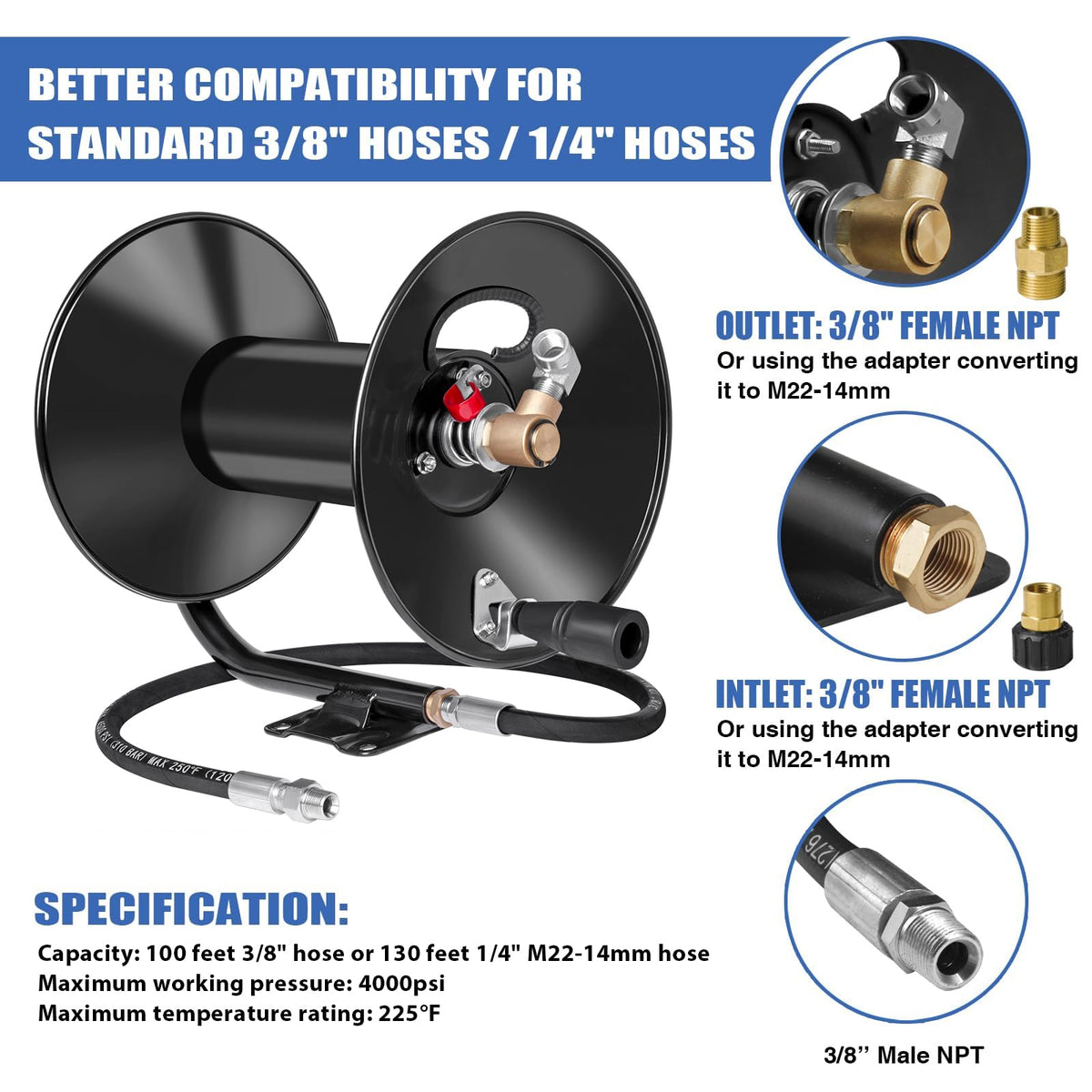 MEKOH brass full-flow NPT swivel resists corrosion and leaks.