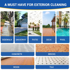 MEKOH driveway cleaning demo showing broad coverage and efficiency.