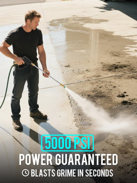 MEKOH Foam gun attachment enhancing vehicle wash with foam.