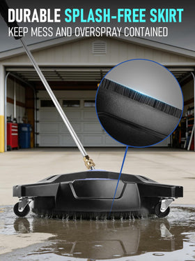 Universal compatibility with electric and gas pressure washers