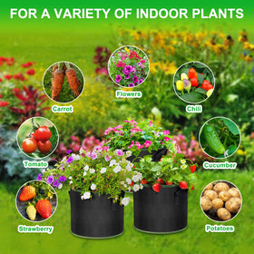 12-pack MEKOLIFE grow bags ideal for larger balcony gardens.