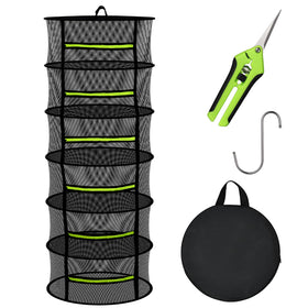 MEKOLIFE 6-layer herb drying rack front view enables efficient air drying