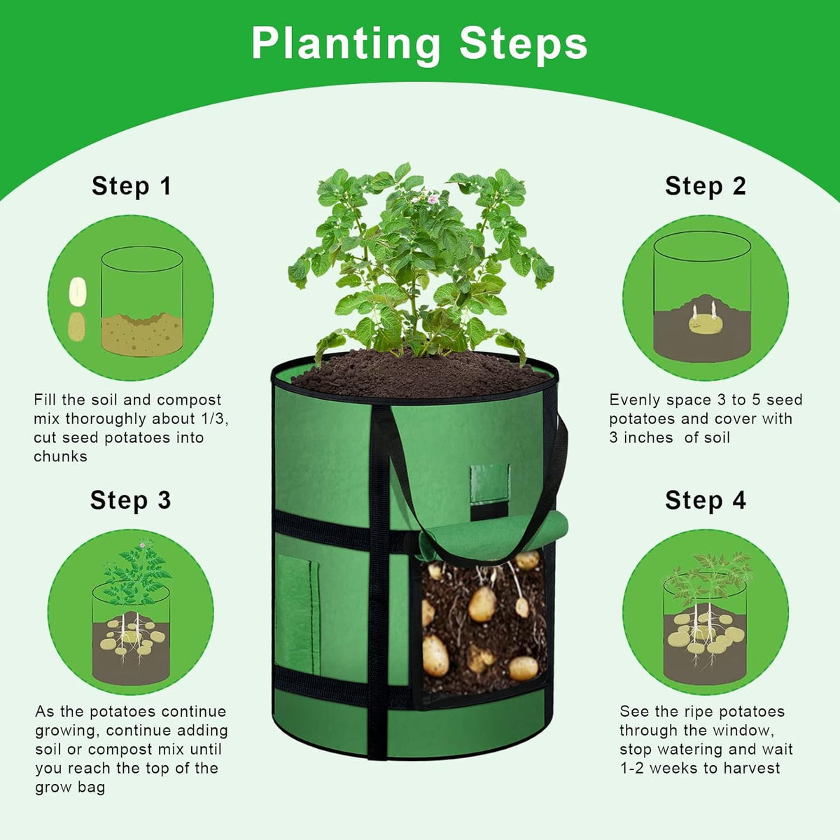 MEKOLIFE versatile grow bag suitable for potatoes and other crops