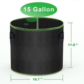 MEKOLIFE potato grow bags six-pack supports heavy crops in raised beds.