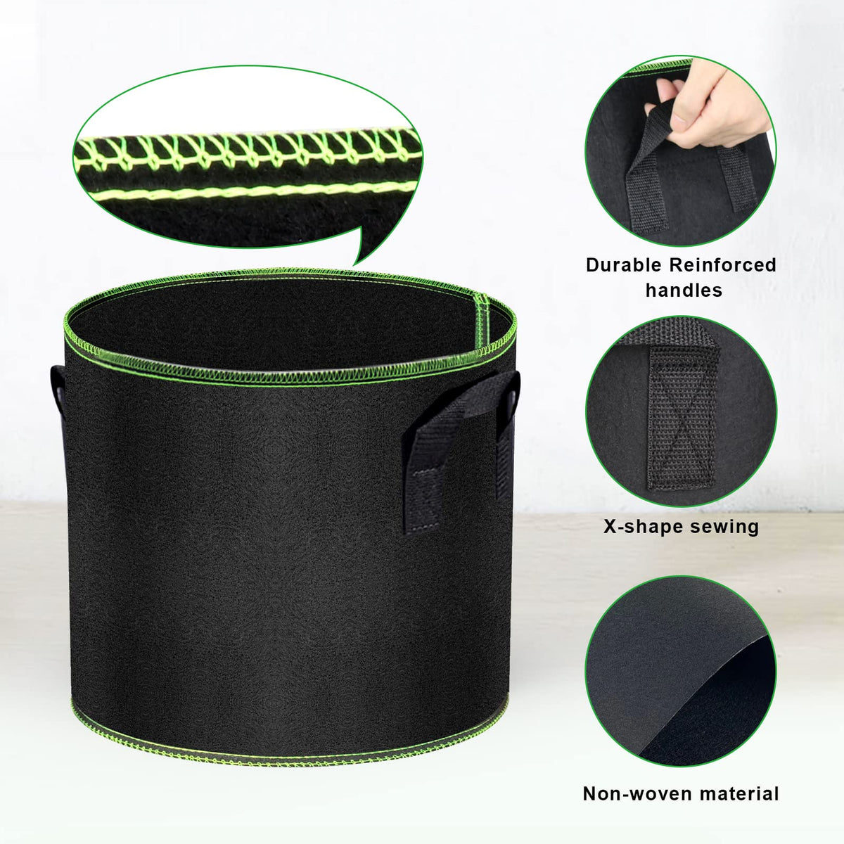 MEKOLIFE thickened nonwoven fabric provides durable, breathable roots for healthier plants.