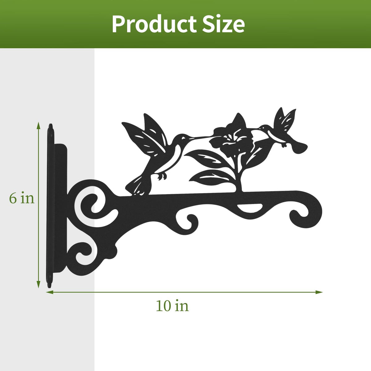 mekpiwu bird pattern wall hook provides sturdy outdoor mounting for feeders and lanterns