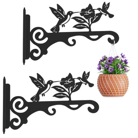 mekpiwu elegant bird-pattern wall hook for indoor plants and outdoor decor