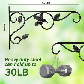 Mekpiwu metal plant hanger bracket with durable finish for versatile use.