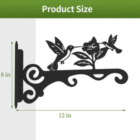 mekpiwu wind-chime hook 12-inch black adds outdoor charm and durable support
