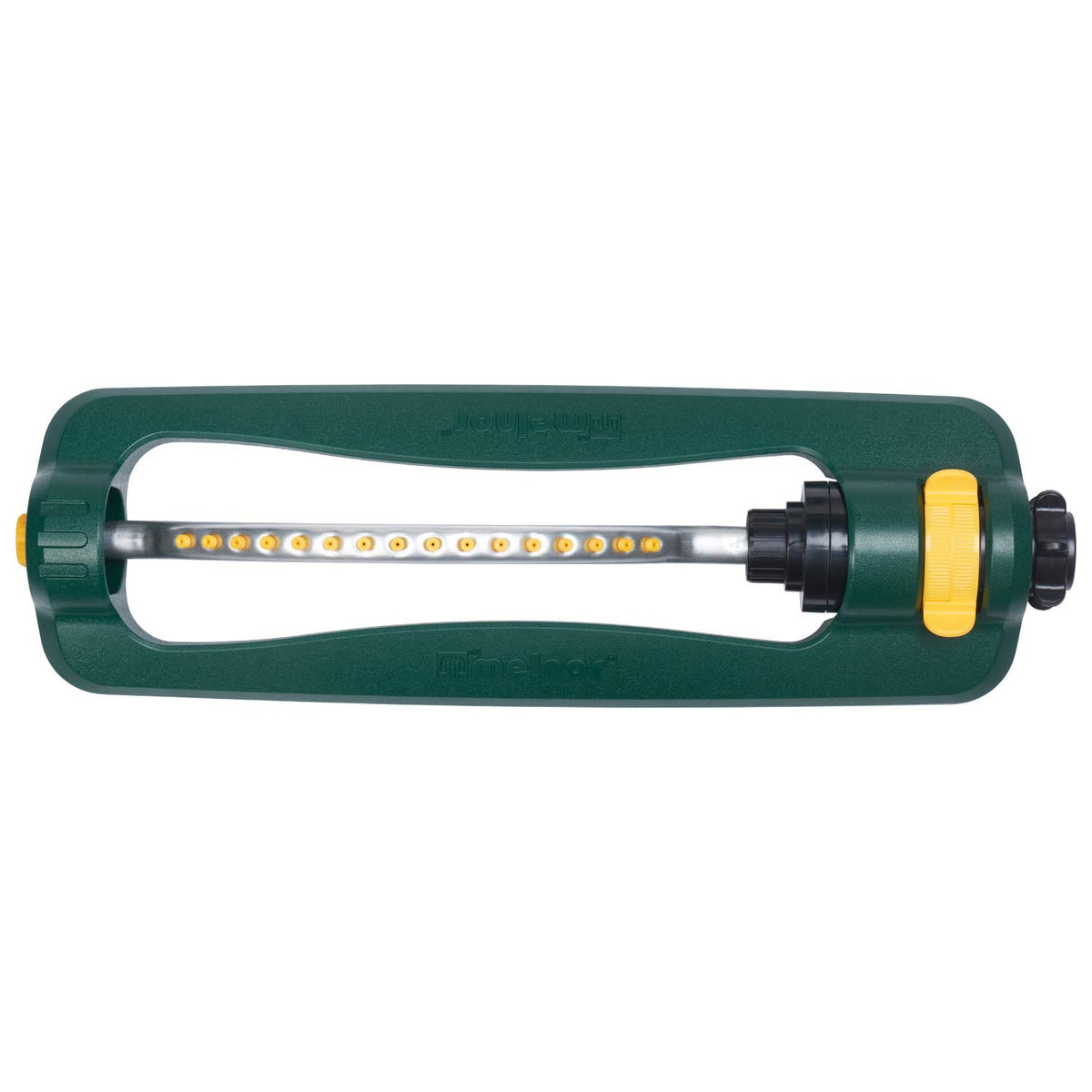 Melnor TurboTek nozzle close-up highlighting precise water distribution